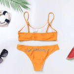 Women'S 2Pcs Come Here Yes Daddy Please Printed Bikini Swimsuit Bathing Suit Padded Bra Top Panty Set Swimwear - Image 4