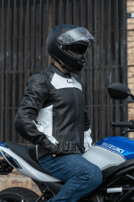 Men'S Maruchi Armored Cowhide Leather Sport Riding Jacket with Removable Quilted Vest Liner - Image 5