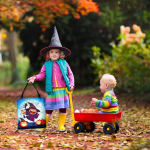 Halloween Tote Bag Halloween Canvas Bags for Trick or Treat 13.8”× 12.6” Halloween Tote Bags for Kids Halloween Witch Gift Bags Halloween Reusable Grocery Bags Halloween Party Supplies - Image 6