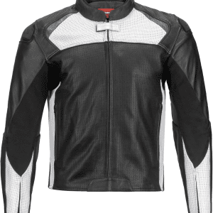 Men'S Maruchi Armored Cowhide Leather Sport Riding Jacket with Removable Quilted Vest Liner