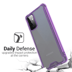 for Samsung Galaxy A72 Phone Case, Clear Slim Fit Lightweight Hard Cover TPU, Purple Bumper - Image 5