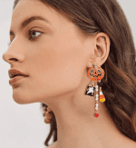 Gold Statement Earrings - Silver, Big, Chunky, Geometric Rectangle, Large, Thick - 12 Colorful Options - Image 2