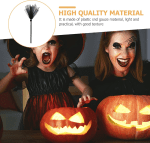 Halloween Witch Broom, Broom Props Witch Broom Witch Halloween Costume Party Decor for Teen Prop 1Pc (Black) - Image 7