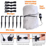 Tall Halloween Inflatable Scary Spooky Ghost (A2) - Image 4