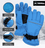 Kids Snow Gloves - Ski & Snowboarding Waterproof Insulated Winter Gloves for Girls, Boys & Toddlers - Image 3