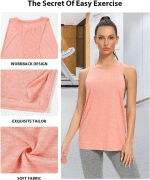 Workout Tank Tops for Women Running Muscle Tanks Sleeveless Loose Fit Gym Yoga Sport Shirts 3-5 Pack - Image 5