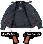 Men'S Motorcycle Motorbike Premium Quality Leather Jacket Distress Zip up CE Approved Protection Jacket New - Image 5