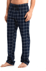 Mens Tall Pajama Pants 30/32/34/36/38 Long Inseam Plaid Lounge Pants Sleepwear Pajama Bottoms 100% Cotton - Image 3