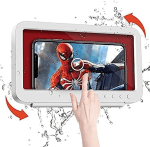 Upgraded Shower Phone Holder Waterproof Wall Mount Case for Bathroom, 360° Rotation Anti-Fog Touch Screen, Compatible with 4" - 7" Cell Phones (White) - Image 9