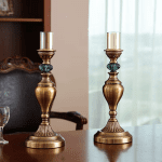 Retro Table Clock Ornaments Desk Alarm Clock Battery Operated Silent Desktop Pendulum Clock Living Room Indoor Home Decoration - Image 10