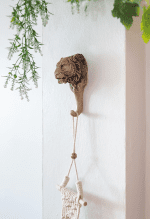 Tiger Head Shaped Single Hook Hanger Rustic Animal Coat Hat Towel Key Holder Hooks Decorative for Wall (Tiger) - Image 3