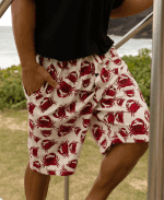 Pajama Shorts for Men, Men'S Pajama Bottoms, Sleepwear, Seafood, Ocean, Crustacean, Animal (Crabs, Small) - Image 5