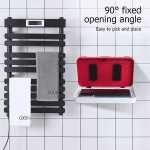 Upgraded Shower Phone Holder Waterproof Wall Mount Case for Bathroom, 360° Rotation Anti-Fog Touch Screen, Compatible with 4" - 7" Cell Phones (White) - Image 4