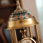 Retro Table Clock Ornaments Desk Alarm Clock Battery Operated Silent Desktop Pendulum Clock Living Room Indoor Home Decoration - Image 4