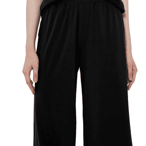 Women'S Pajama Set - Viscose Made from Bamboo, Short Sleeve Sleepwear with Pants Soft Pjs Lounge Set